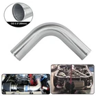 90 Degree OD 89mm 3.5" Aluminum Intercooler Intake Pipe Piping Tube Hose L=500mm