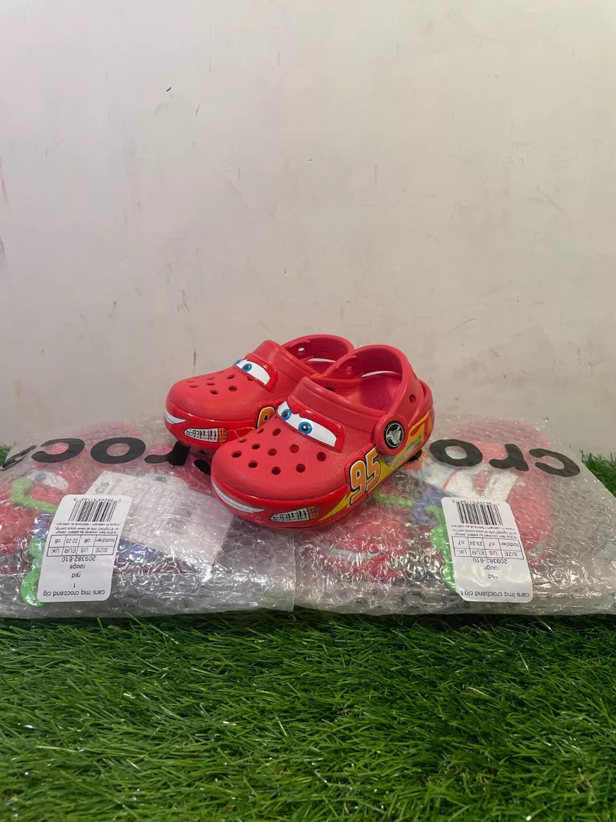 Red Crocs Boys Toddler Cars Lightning Mcqueen Classic Clog