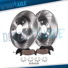 Rear Rotors + Ceramic Brake Pads for 2016 2017 2018 2019 2020-2023 Mazda CX-5