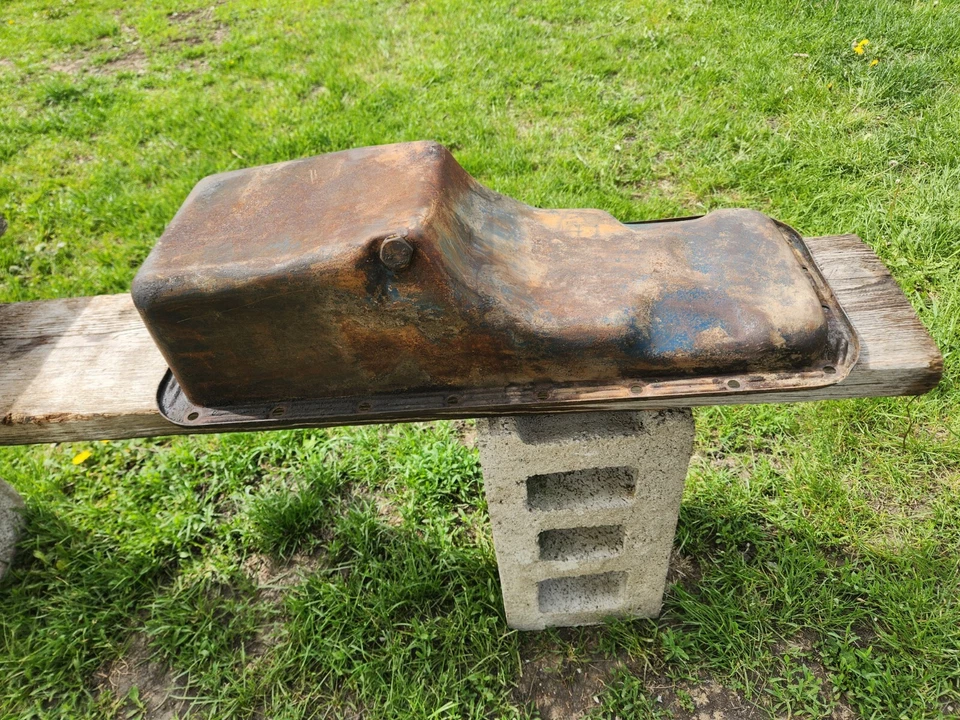 1966 Ford Thunderbird 390 FE Oil Pan, OEM Used. Foto 2 de 4