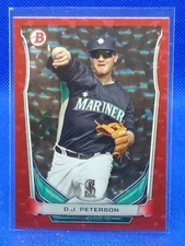 2014 Bowman Draft Top Prospects Red Ice /150 DJ Peterson #TP-18