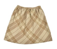 Ralph Lauren Purple Label Collection Tan Wool Cashmere Skirt 6 New 1998
