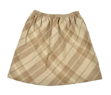 Ralph Lauren Purple Label Collection Tan Wool Cashmere Skirt 6 New $1998