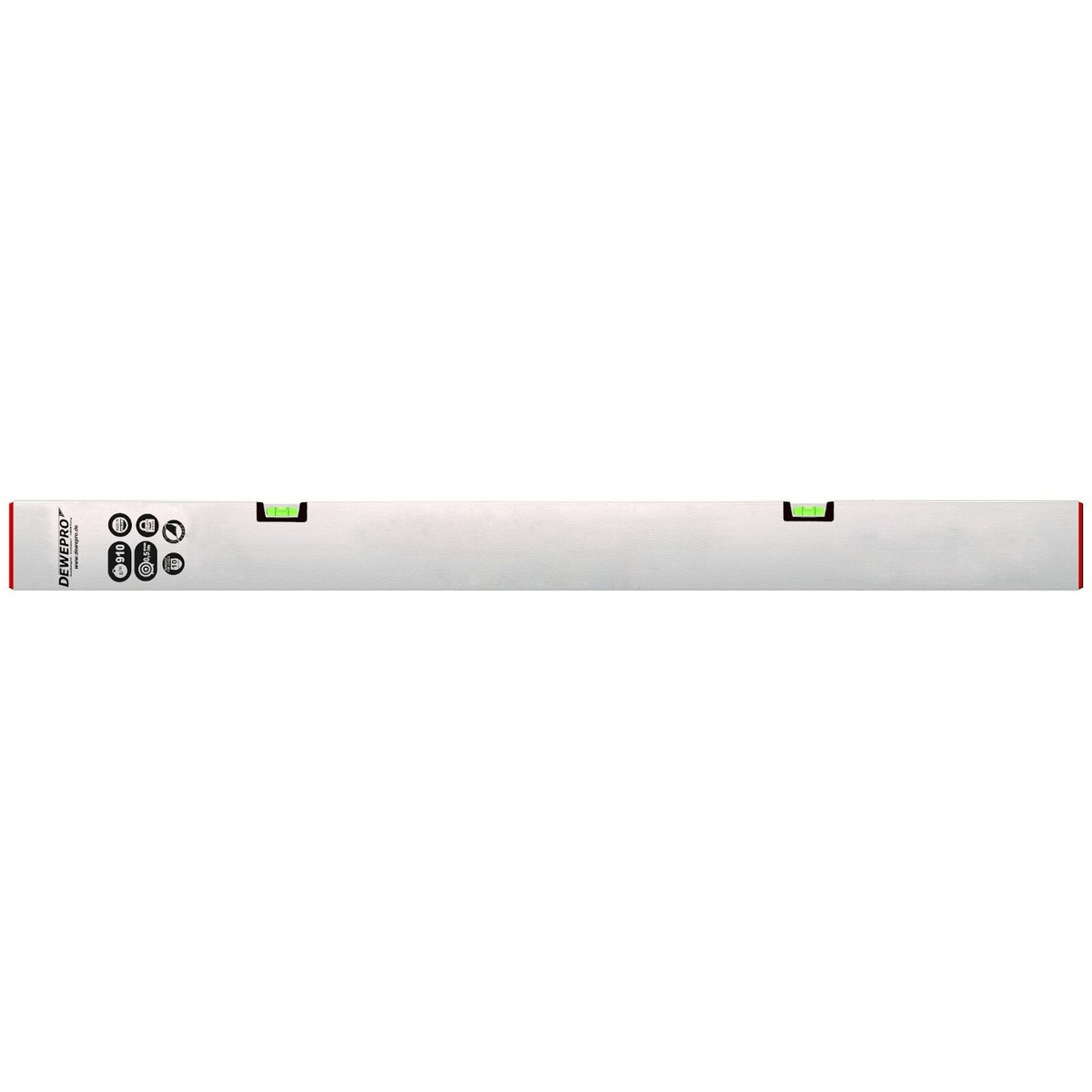DEWEPRO® Aluminium trapeziumkarton - aftreklaat - Richtscheit - pleisterlat - kartels - lengte: 150cm / 1,5m