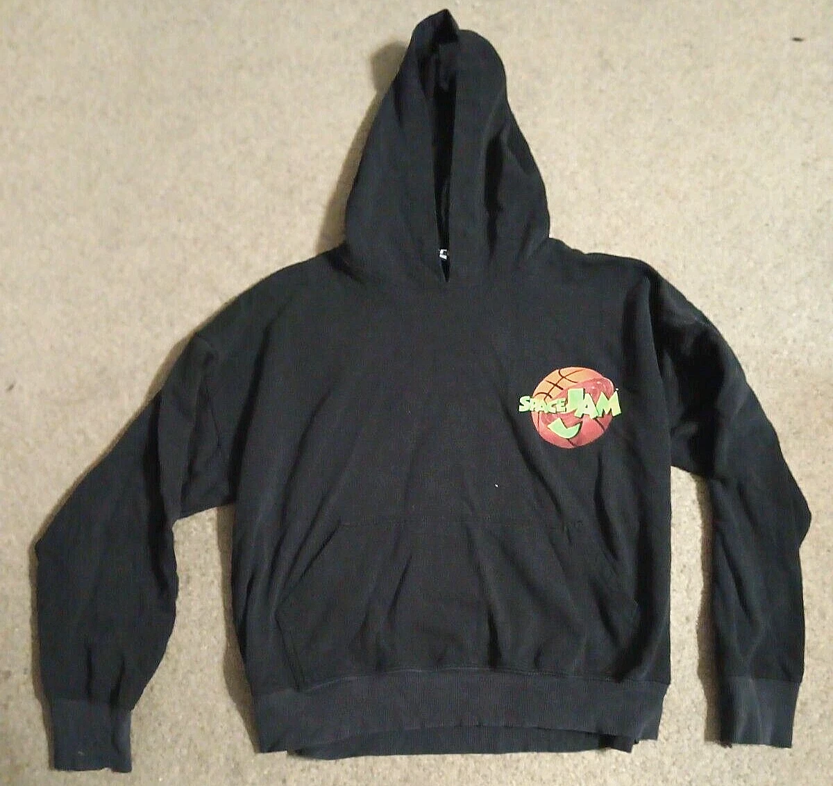 VETEMENTS Felpa con cappuccio autentica abbigliamento Space Jam Life grande pullover insetti neri