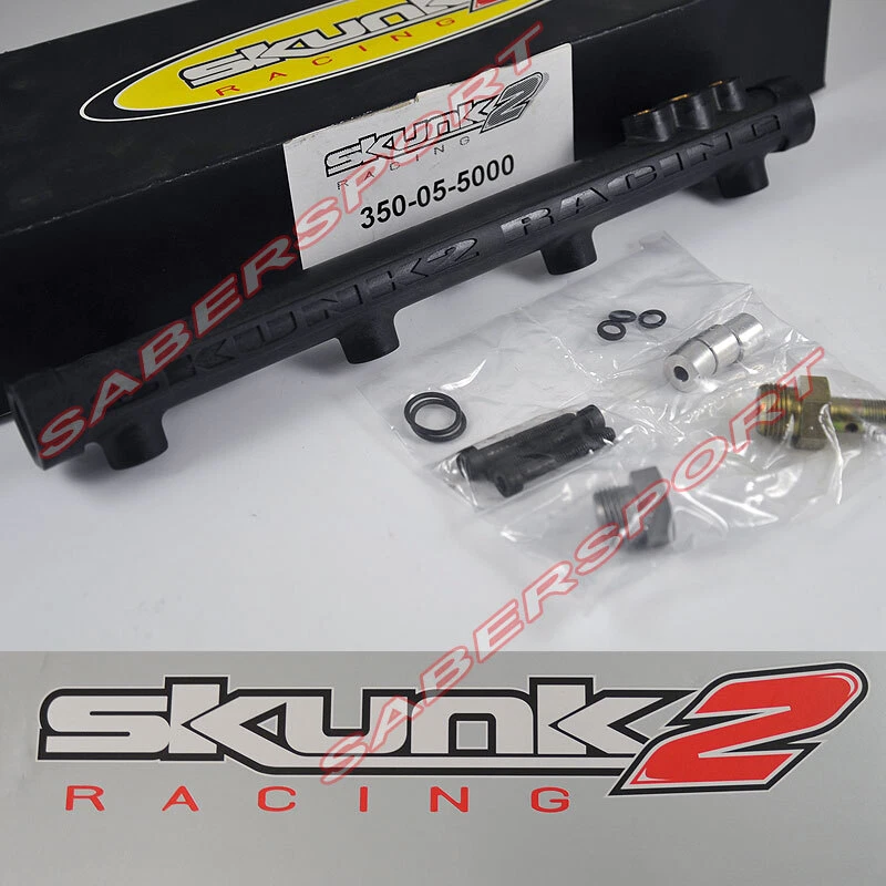 Riel de combustible compuesto Skunk2 Racing para motor Honda serie B B16 B17 B18 Foto 2 de 4