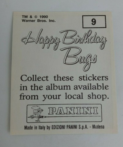 1990 Panini Happy Birthday Bugs (Pick Your Sticker) - Picture 9 of 343