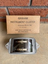 1937 Graham Cavalier Supercharger Gauges -6v- Oil Pressure Fuel - Original Rare