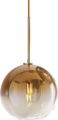Modern Gradient Glass Pendant Light Chandelier - Gold 25Cm