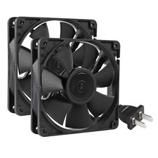2Pcs 1225 Fan 110V 120V Dual Ball Bearing Cooler Fan 120Mm X 25Mm for Electronic