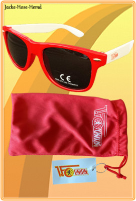 1. FC Union Berlin Sonnenbrille Brille Rot Weiß Eisern Union Lizenzprodukt NEU
