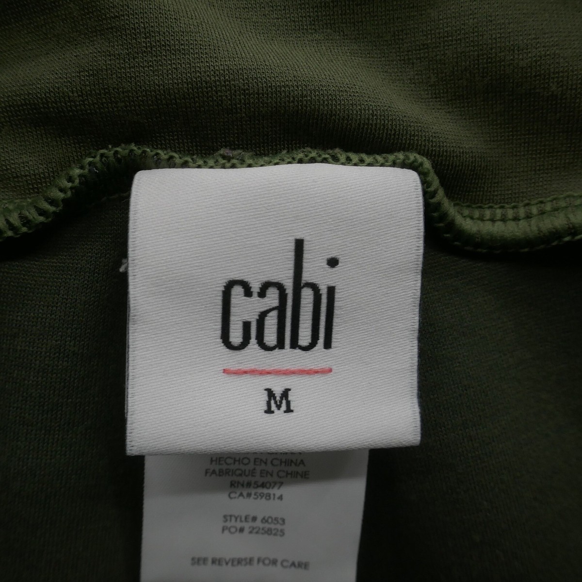 Cabi Marathon Active Leggings Medium Olive Green Camo Womens Pull