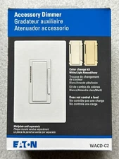 NEW Eaton WACD-C2-SP-L Accessory Dimmer w Color Change Kit White/Lt Almond/Ivory
