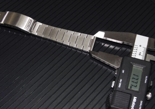NOS Vintage SEIKO 1970 Bracelet Watch band Thick Link 18mm Straight *NO US SELL* - Foto 7 di 14