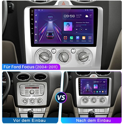 Android 13 Dual Din autoradio voor Ford Focus 2004-2011 met