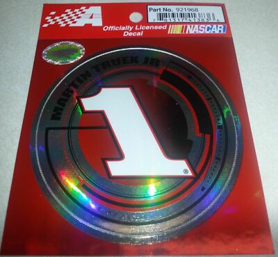 MARTIN TRUEX JR #1 BASS PRO SHOPS 3'' X 3'' ROUND DECAL / STICKER MADE IN USA