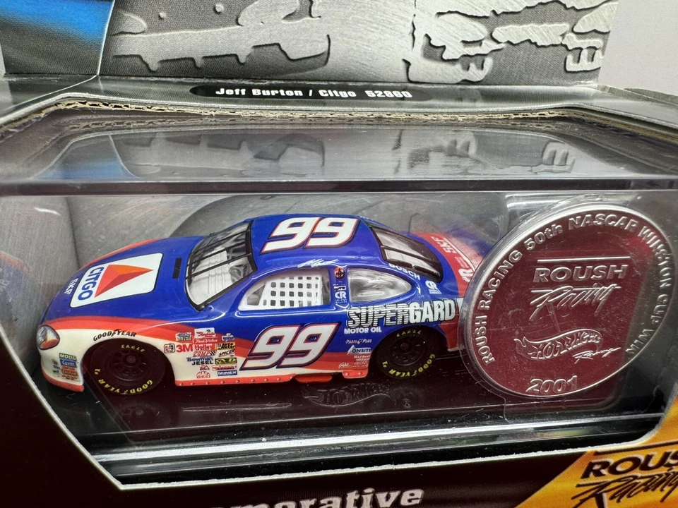 Hot Wheels Racing 2001 edición conmemorativa #99 Jeff Burton Ford Taurus Citgo Foto 2 de 4
