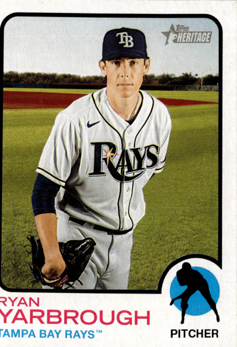 3 CARD LOT - 2022 Topps Heritage - Ryan Yarbrough #23