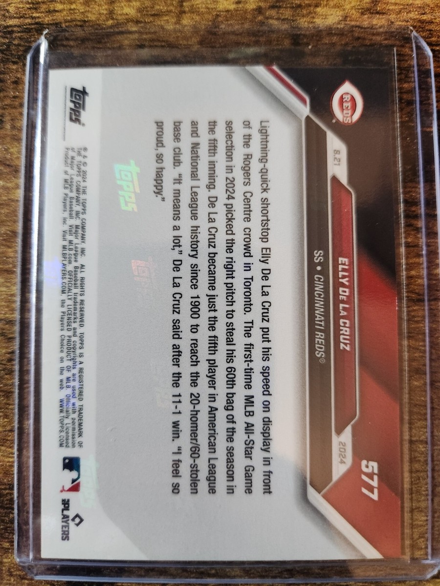2024 Topps Now Elly De La Cruz Exclusive 20/60 Club Rookie #577