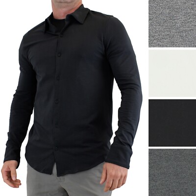 True Classic Men's Long Sleeve Do-It-All Comfort Button-Down Shirt