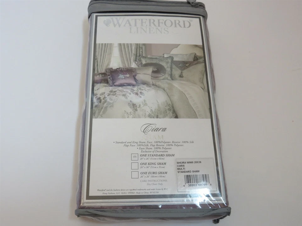 1 farsa Waterford CIARA bordada floral estándar nueva en paquete Foto 3 de 4