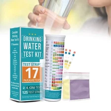 17 in 1 Complete Drinking Water Test Kit - 125 Strips + 2 Bacteria Tester