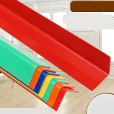 PVC Plastic Corner Protector 90 Degree Angle Edge Guard for Wall Stairs 47 in