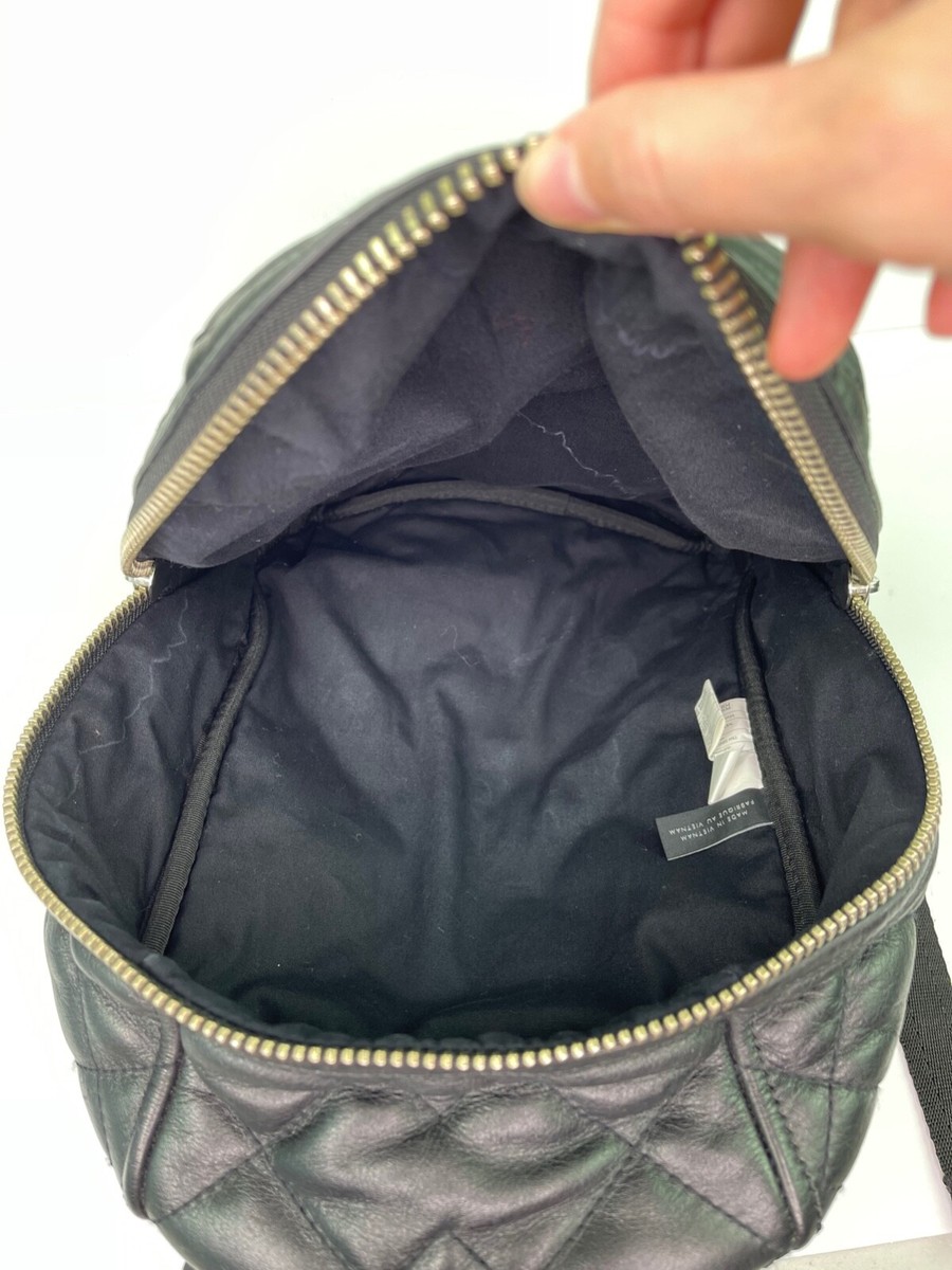 Marc by Marc Jacobs Domo Biker Black Quilted Leather Zip Backpack with Pockets Marc Jacobs MARC BY MARC JACOBS  main image 3