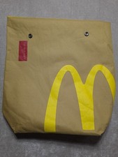 McDonald's "I'm Lovin' Eat" Canvas Backpack Tote Bag Tan Yellow Golden Arches