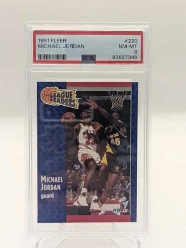 1991 Fleer Michael Jordan #220 PSA 8 NM-MT HOF Chicago Bulls
