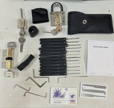 Clear Practice Lock With 2 Keys With Tools Tumbler And Other Locks Padlock Kit