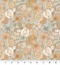 LINED WINDOW VALANCE CURTAIN 42 X 15 DISNEY PRINCESS BELLE FLORAL
