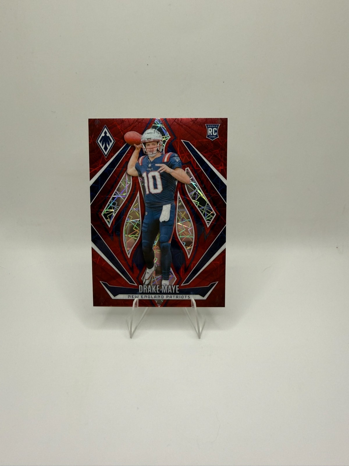 2024 Panini Phoenix - Drake Maye #179 Red Lazer (RC) /199 New England Patriots