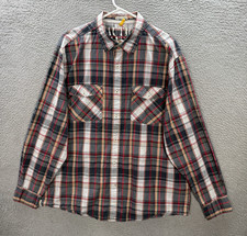 Nautica Shirt Adult XL Multicolor Plaid Long Sleeve 100 Cotton Casual Mens XL
