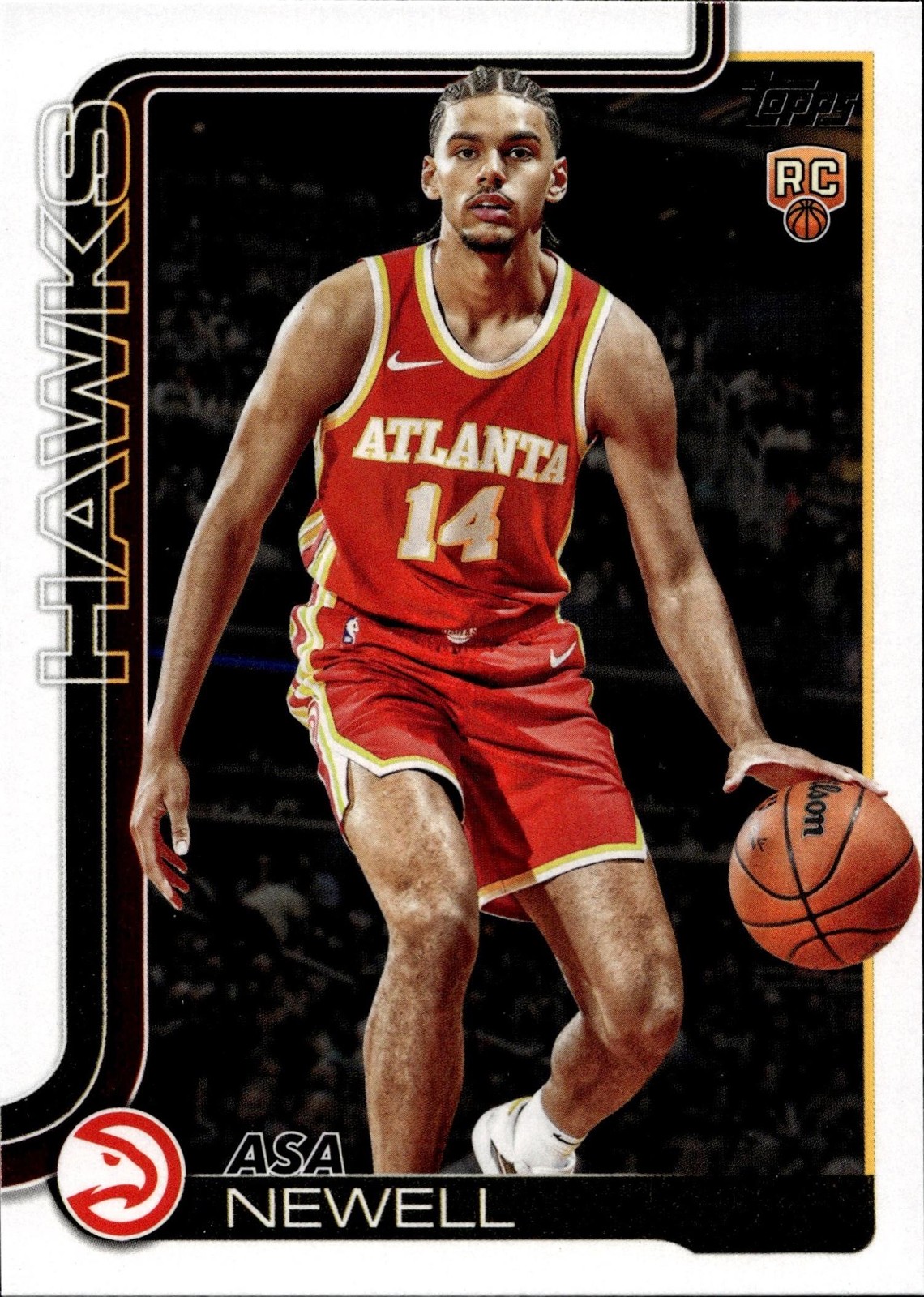 2025-26 Topps Basketball Asa Newell Rookie Card #223