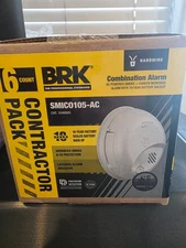 Pack Of 6 First Alert BRK SMICO105-AC Hardwire AC Smoke and Carbon Monoxide