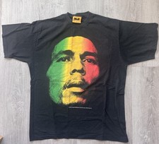 Vintage 2002 Bob Marley Jamaica Zion Double Sided Black Size Large