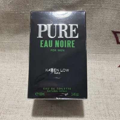 karen Low Pure Eau  Noire For Men EDT Spray 3.4oz/100ml New In Box *Sealed *