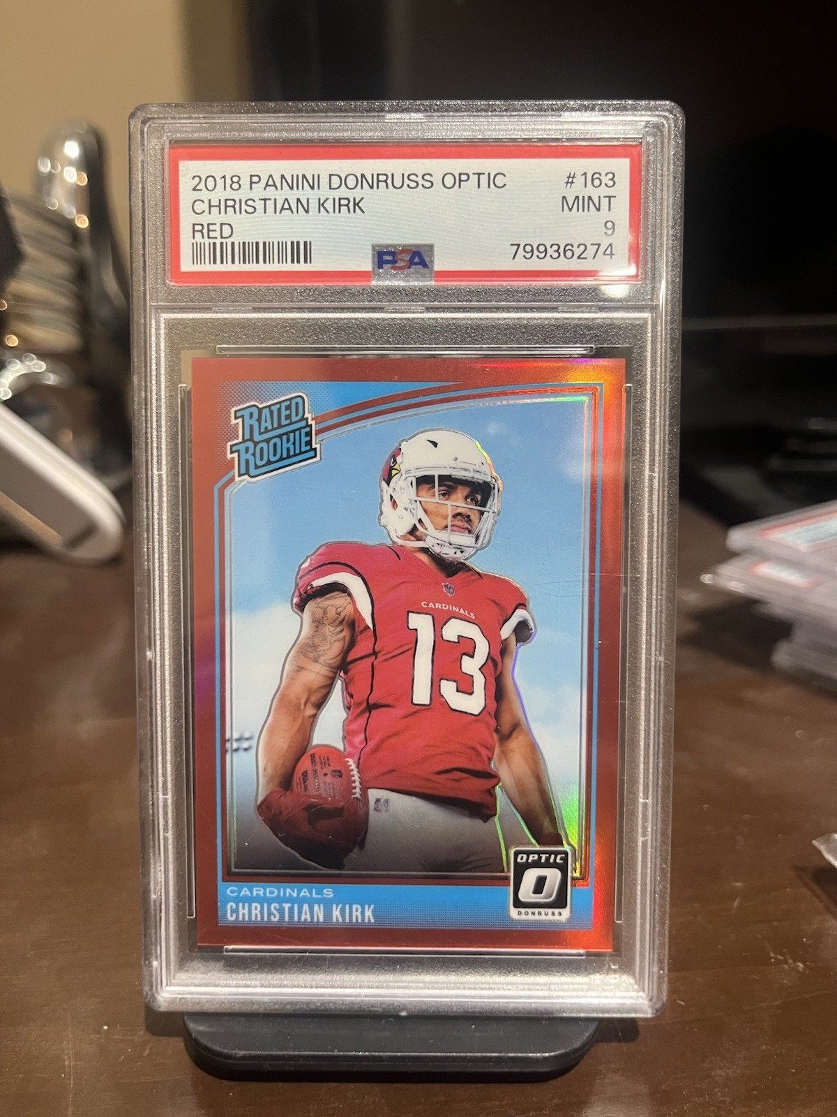 2018 Donruss Optic - Rated Rookie Christian Kirk #163 Red Prizm /99 (RC)