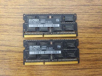 ELPIDA 2x4GB DDR3 RAM PC3-12800S-11-10-F3 1600 MHz  iMac 27, 21.5, MacBook Pro