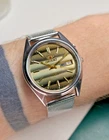 Orient 3 Star Vintage Watch Automatic Japan Men Brown Dial Bracelet Day Date Men