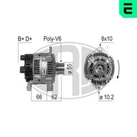 ERA Lichtmaschine Generator Lima 210271A FüR Ducato Fiat Peugeot CitroËN 14V Bus