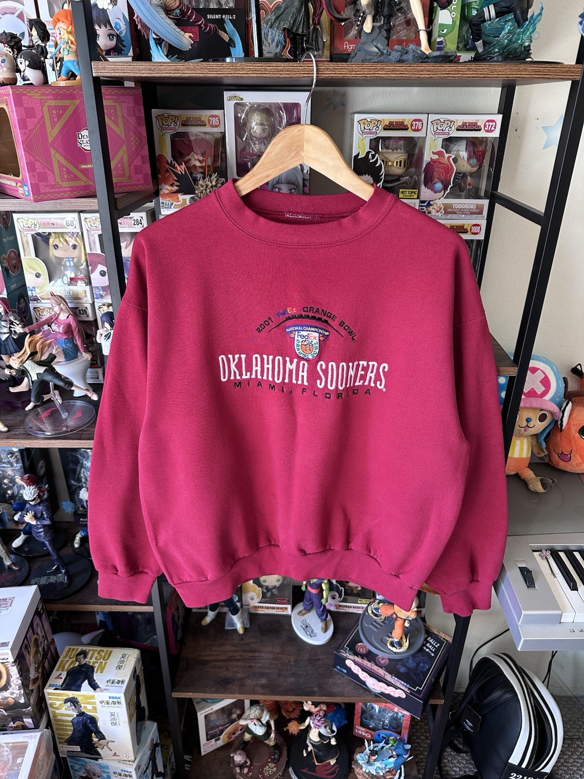 Vintage 2001 Oklahoma Sooners Red Orange Bowl Sweatshirt Men’s M