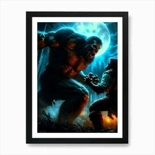 Mystical Fantasy Illustration 72 Ar Framed Wall Art Poster Canvas Print Picture