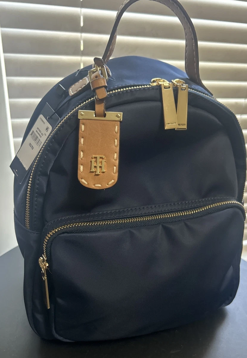 Tommy Hilfiger women backpack medium size NWT Tommy Hilfiger Womens Backpack Navy/White Stripes NWT | eBay main image 4