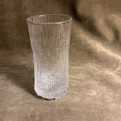 IITTALA Ultimate Thule Flat Fluted Champagne Tumbler Glass In Clear Color