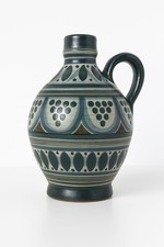 DDR Henkelvase Lausitzer Keramik Mid Century vintage Krug handbemalt