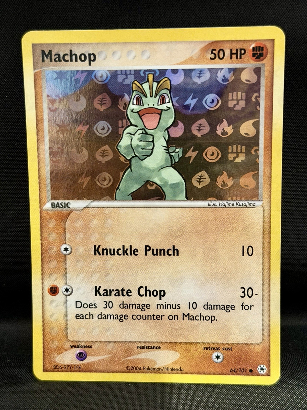 2004 Pokemon Hidden Legends Reverse Holo Foil English NM Card: Chikorita #55/101