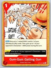 Gum-Gum Gatling Gun OP13-021 Common Carrying On His Will One Piece Near Mint