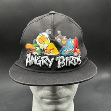 Angry Birds Hat by Rovio Youth One Size Black Snapback Flat Bill